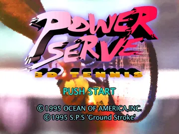 Power Serve 3D Tennis (US) screen shot title